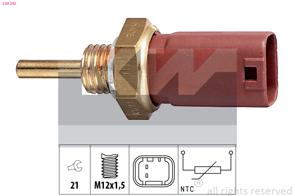 Senzor,temperatura lichid de racire 530 242 KW